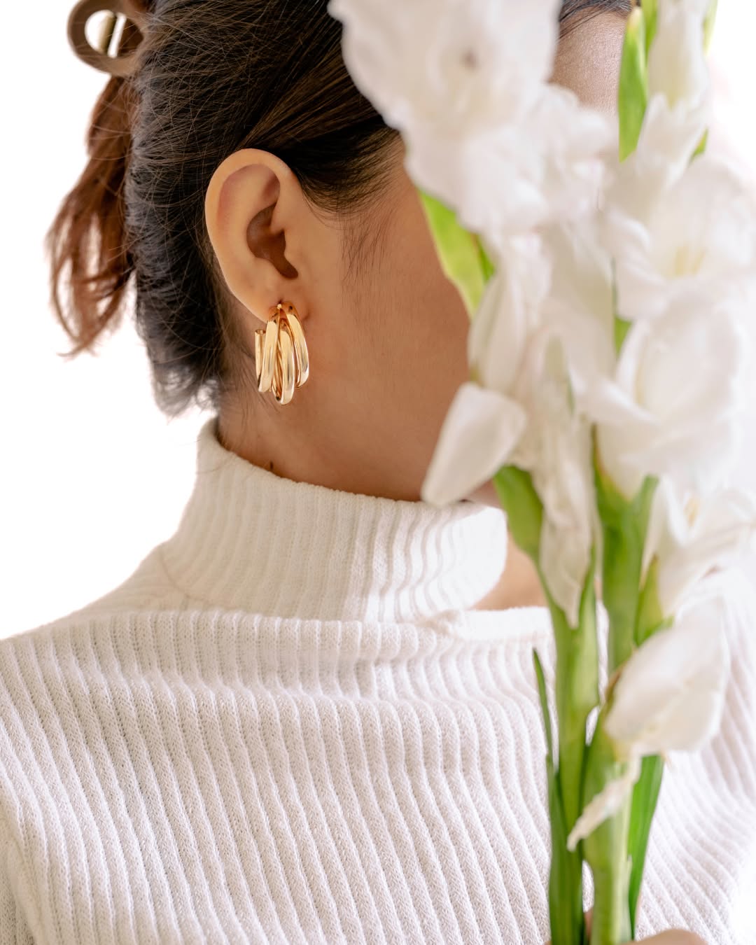 Triple Hoop Earrings