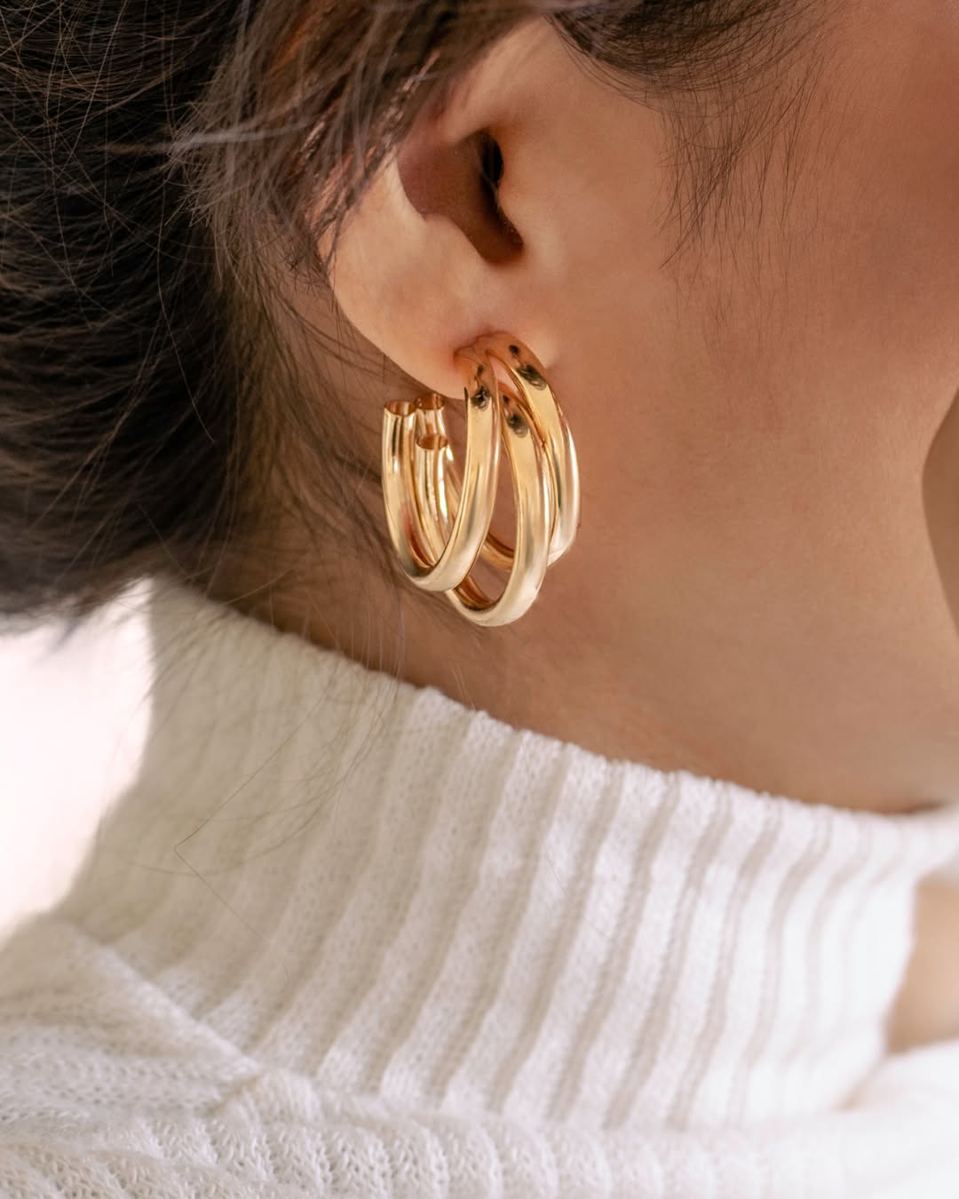 Triple Hoop Earrings